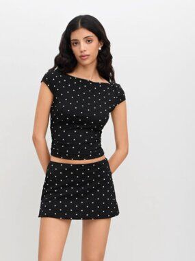Matching Polka Dot Set with Skort